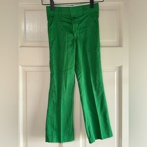 Vintage Tom Sawyer Press Guard made in the USA Boys Kelly Green Pants